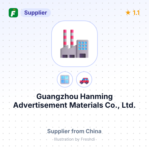 Guangzhou Hanming Advertisement Materials Co., Ltd. – summary card, no photo uploaded yet