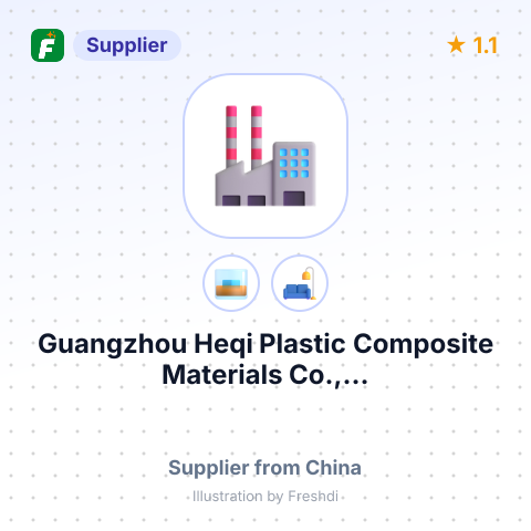 Guangzhou Heqi Plastic Composite Materials Co.,... – summary card, no photo uploaded yet