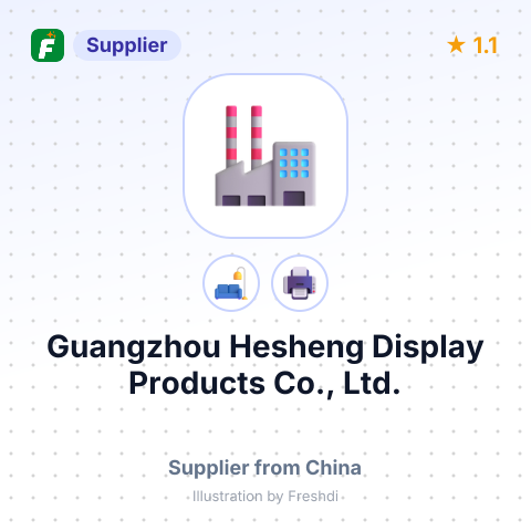 Guangzhou Hesheng Display Products Co., Ltd. – summary card, no photo uploaded yet