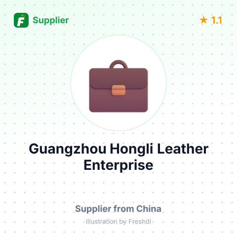 Guangzhou Hongli Leather Enterprise – summary card, no photo uploaded yet