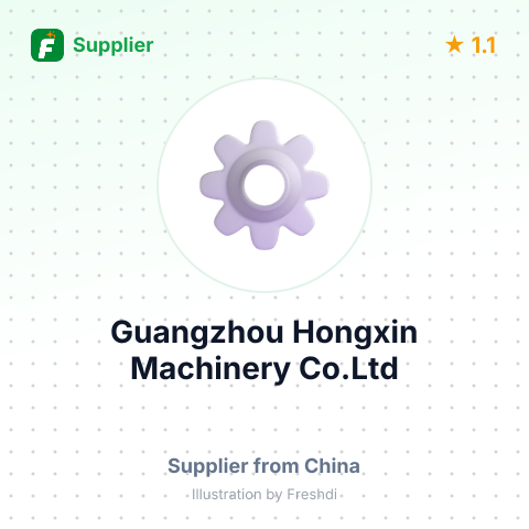 Guangzhou Hongxin Machinery Co.Ltd – summary card, no photo uploaded yet