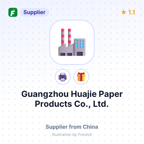 Guangzhou Huajie Paper Products Co., Ltd. – summary card, no photo uploaded yet