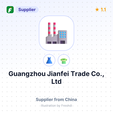 Guangzhou Jianfei Trade Co., Ltd – summary card, no photo uploaded yet