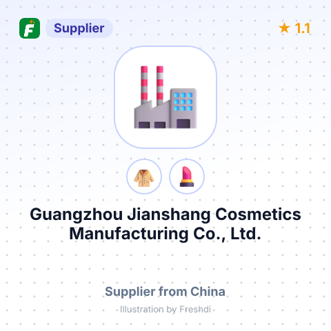 Guangzhou Jianshang Cosmetics Manufacturing Co., Ltd. – summary card, no photo uploaded yet