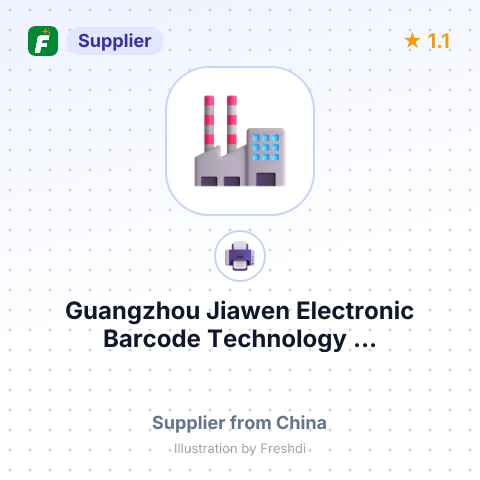 Guangzhou Jiawen Electronic Barcode Technology ... – summary card, no photo uploaded yet