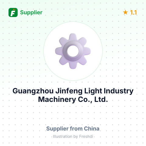 Guangzhou Jinfeng Light Industry Machinery Co., Ltd. – summary card, no photo uploaded yet