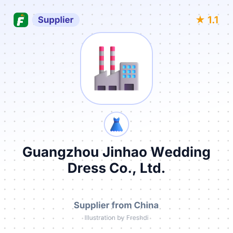 Guangzhou Jinhao Wedding Dress Co., Ltd. – summary card, no photo uploaded yet