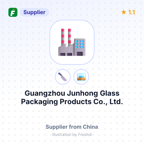 Guangzhou Junhong Glass Packaging Products Co., Ltd. – summary card, no photo uploaded yet