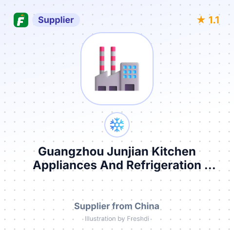 Guangzhou Junjian Kitchen Appliances And Refrigeration Equipment Co., Ltd. – summary card, no photo uploaded yet