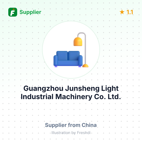 Guangzhou Junsheng Light Industrial Machinery Co. Ltd. – summary card, no photo uploaded yet