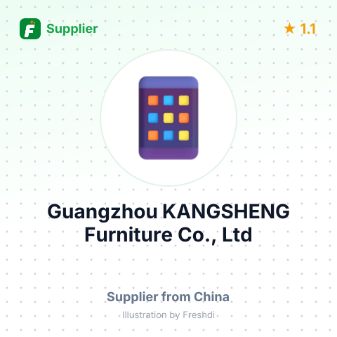 Guangzhou KANGSHENG Furniture Co., Ltd – summary card, no photo uploaded yet