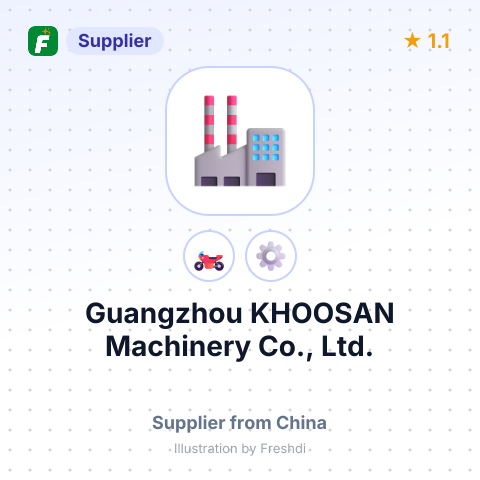 Guangzhou KHOOSAN Machinery Co., Ltd. – summary card, no photo uploaded yet