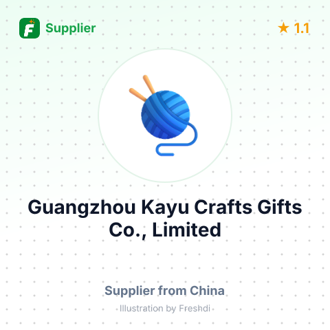 Guangzhou Kayu Crafts Gifts Co., Limited – summary card, no photo uploaded yet