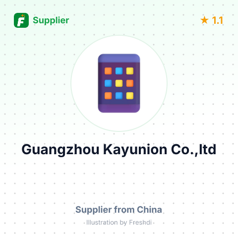 Guangzhou Kayunion Co.,ltd – summary card, no photo uploaded yet
