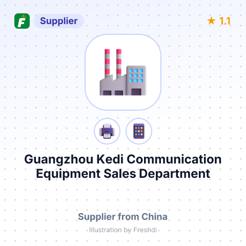 Guangzhou Kedi Communication Equipment Sales Department – summary card, no photo uploaded yet