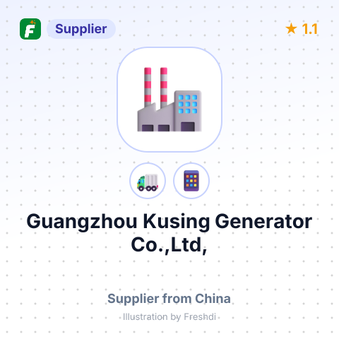Guangzhou Kusing Generator Co.,Ltd, – summary card, no photo uploaded yet