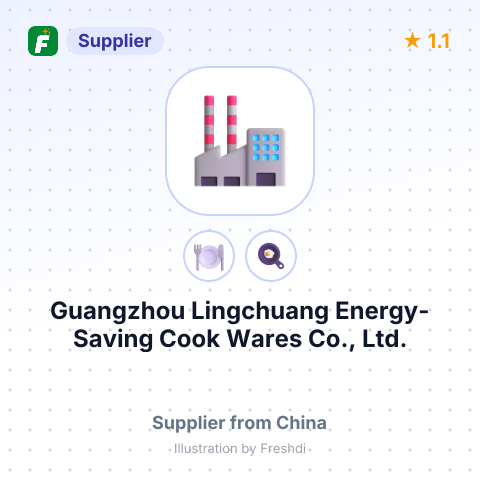 Guangzhou Lingchuang Energy-Saving Cook Wares Co., Ltd. – summary card, no photo uploaded yet