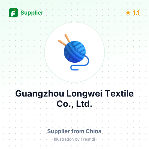 Guangzhou Longwei Textile Co., Ltd. – summary card, no photo uploaded yet