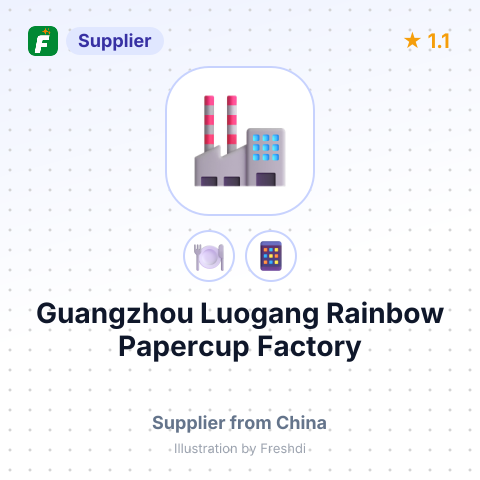 Guangzhou Luogang Rainbow Papercup Factory – summary card, no photo uploaded yet