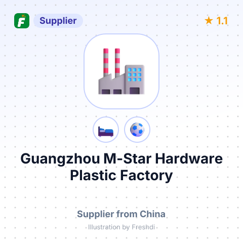 Guangzhou M-Star Hardware Plastic Factory – summary card, no photo uploaded yet