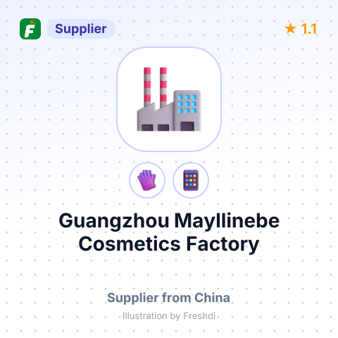 Guangzhou Mayllinebe Cosmetics Factory – summary card, no photo uploaded yet