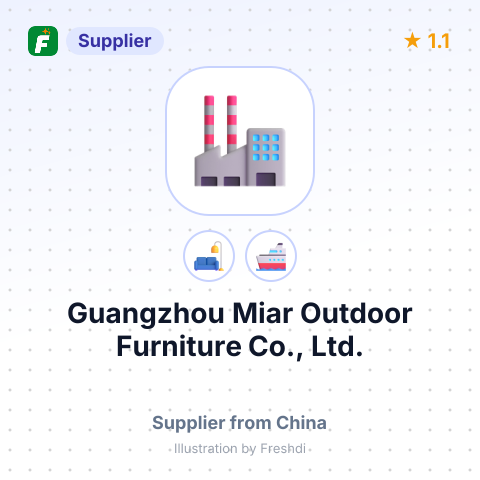 Guangzhou Miar Outdoor Furniture Co., Ltd. – summary card, no photo uploaded yet