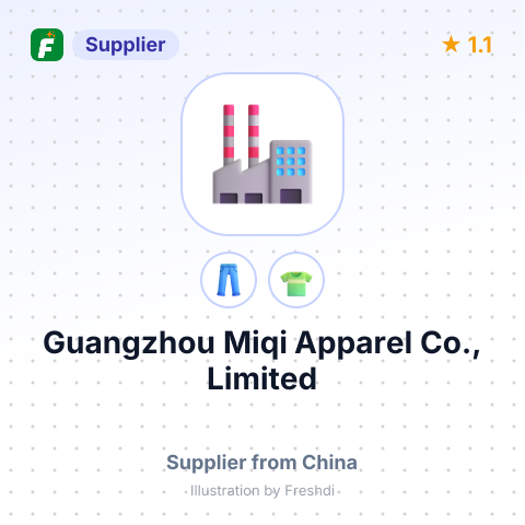 Guangzhou Miqi Apparel Co., Limited – summary card, no photo uploaded yet