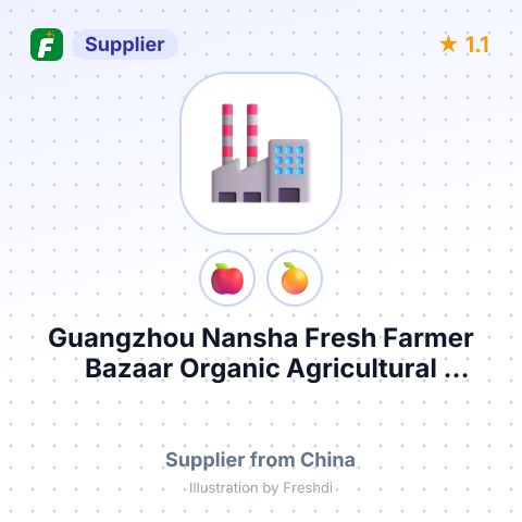Guangzhou Nansha Fresh Farmer Bazaar Organic Agricultural Products Co,Ltd.  – summary card, no photo uploaded yet