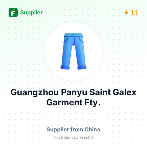 Guangzhou Panyu Saint Galex Garment Fty. – summary card, no photo uploaded yet