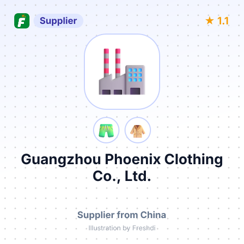 Guangzhou Phoenix Clothing Co., Ltd. – summary card, no photo uploaded yet