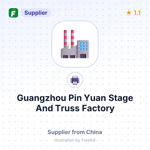 Guangzhou Pin Yuan Stage And Truss Factory – summary card, no photo uploaded yet
