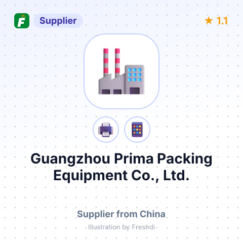 Guangzhou Prima Packing Equipment Co., Ltd. – summary card, no photo uploaded yet