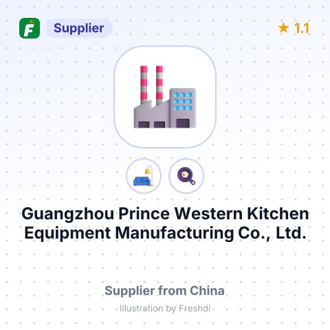 Guangzhou Prince Western Kitchen Equipment Manufacturing Co., Ltd. – summary card, no photo uploaded yet