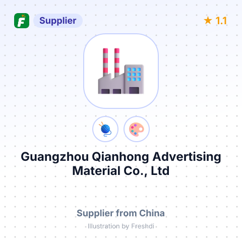 Guangzhou Qianhong Advertising Material Co., Ltd – summary card, no photo uploaded yet