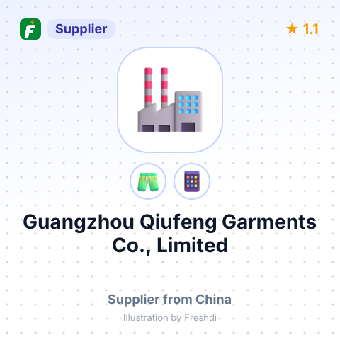 Guangzhou Qiufeng Garments Co., Limited – summary card, no photo uploaded yet
