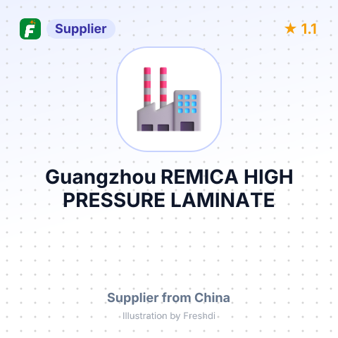 Guangzhou REMICA HIGH PRESSURE LAMINATE – summary card, no photo uploaded yet