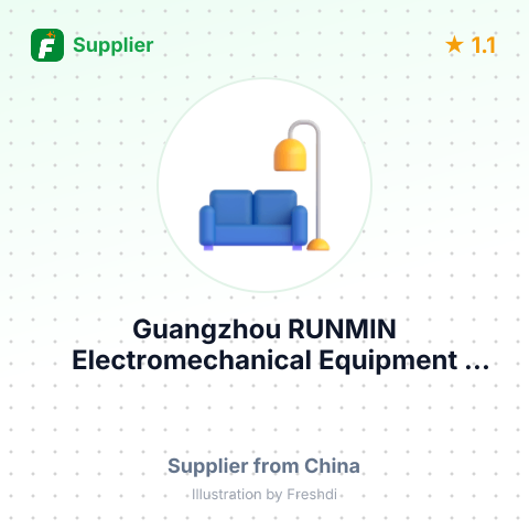 Guangzhou RUNMIN Electromechanical Equipment Co.,Ltd – summary card, no photo uploaded yet