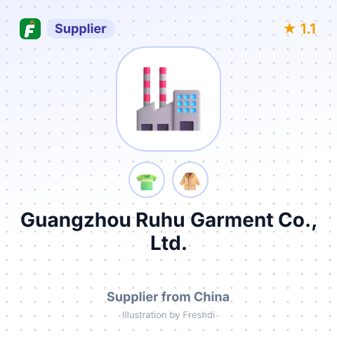 Guangzhou Ruhu Garment Co., Ltd. – summary card, no photo uploaded yet