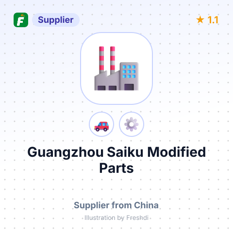 Guangzhou Saiku Modified Parts – summary card, no photo uploaded yet