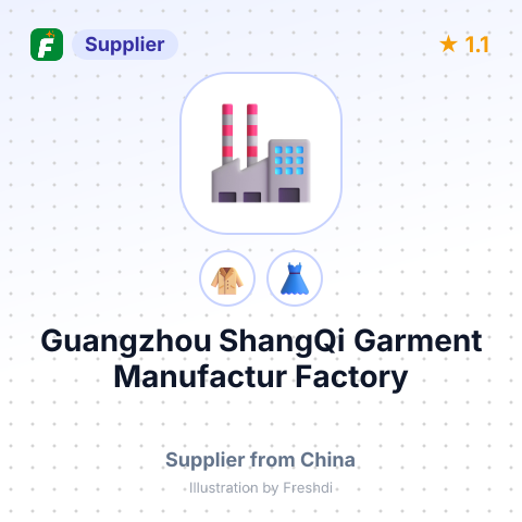 Guangzhou ShangQi Garment Manufactur Factory – summary card, no photo uploaded yet
