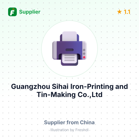 Guangzhou Sihai Iron-Printing and Tin-Making Co.,Ltd – summary card, no photo uploaded yet