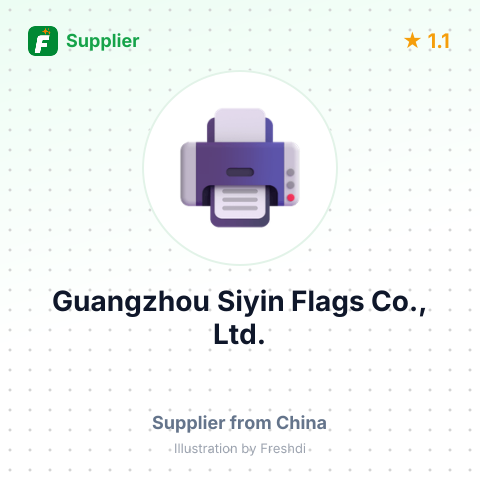 Guangzhou Siyin Flags Co., Ltd. – summary card, no photo uploaded yet