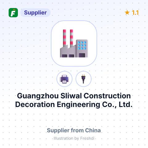 Guangzhou Sliwal Construction Decoration Engineering Co., Ltd. – summary card, no photo uploaded yet