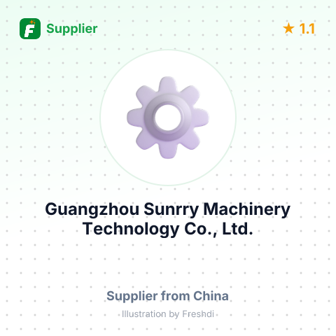 Guangzhou Sunrry Machinery Technology Co., Ltd. – summary card, no photo uploaded yet