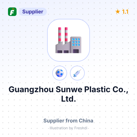 Guangzhou Sunwe Plastic Co., Ltd. – summary card, no photo uploaded yet