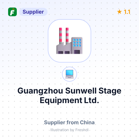 Guangzhou Sunwell Stage Equipment Ltd. – summary card, no photo uploaded yet
