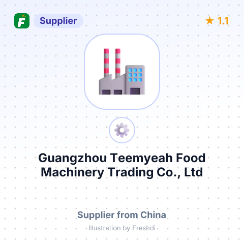 Guangzhou Teemyeah Food Machinery Trading Co., Ltd – summary card, no photo uploaded yet