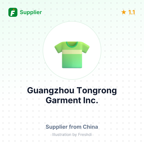 Guangzhou Tongrong Garment Inc. – summary card, no photo uploaded yet
