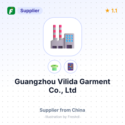 Guangzhou Vilida Garment Co., Ltd – summary card, no photo uploaded yet
