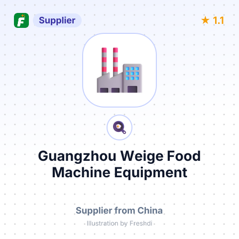 Guangzhou Weige Food Machine Equipment – summary card, no photo uploaded yet